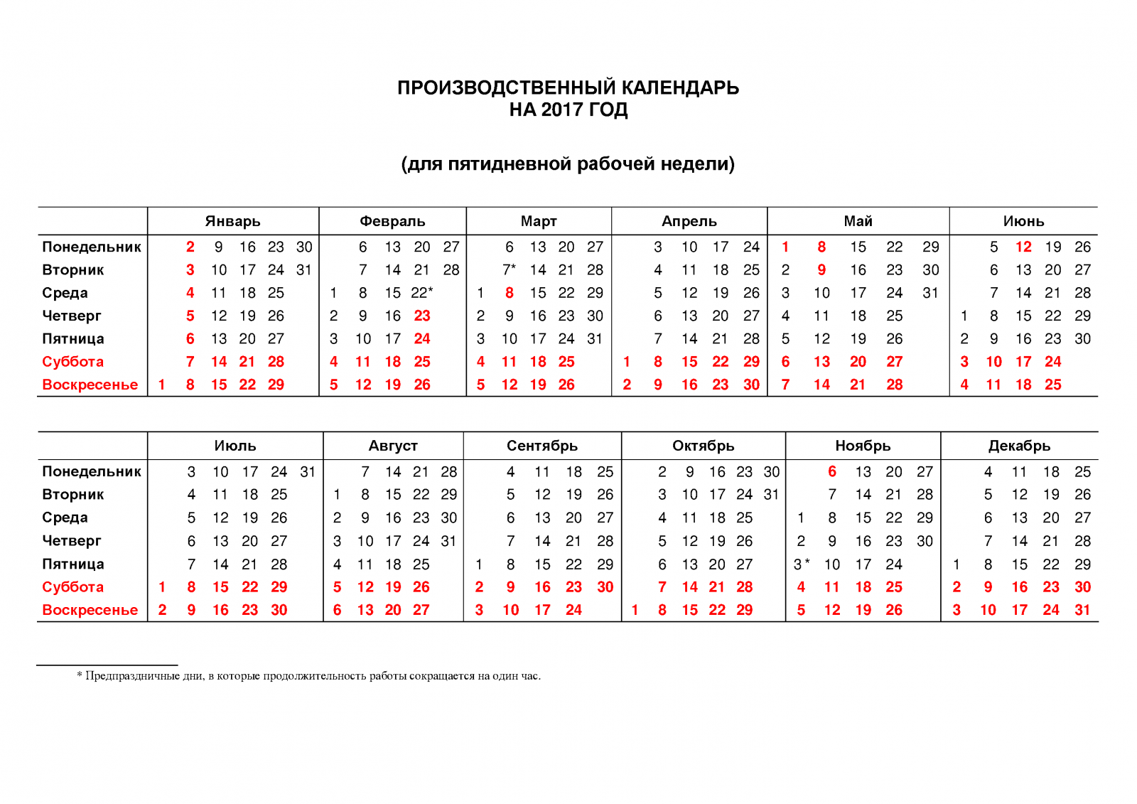 Календарь на год с праздничными выходными. Табель-календарь 2017 года производственный. Календарь 2017г.по месяцам производственный. Производственный календарь за 2017 год с праздниками и выходными. Производственный календарь 2018г.при пятидневной рабочей неделе.