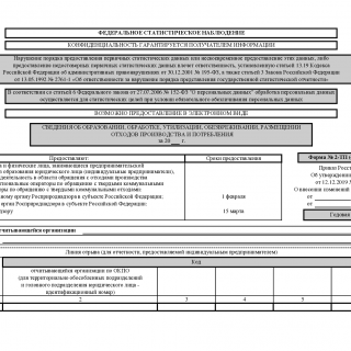 Сведения об образовании, обработке, утилизации, обезвреживании, размещении отходов производства и потребления