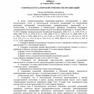 Приказ Минфина России от 02.07.2010 N 66н (ред. от 04.12.2012)